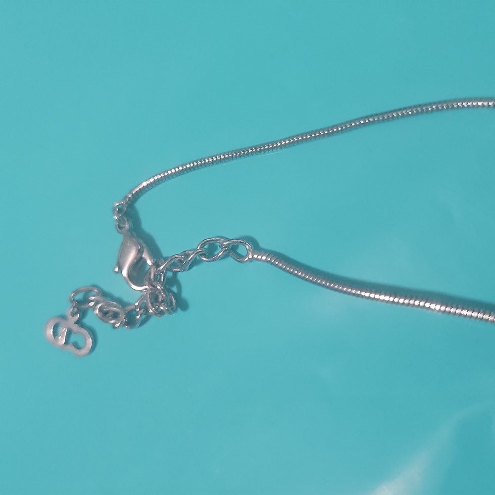 Dior Silver Necklace with CD Pendant - Picture 2 of 8